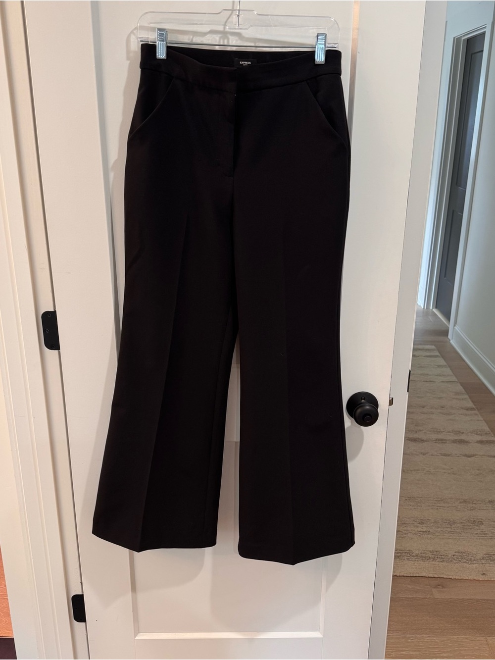 Express Black Boot-Cut Dress Pants